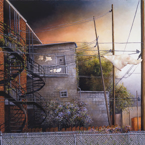 Vent coulis-Huile-30"x36"-1994